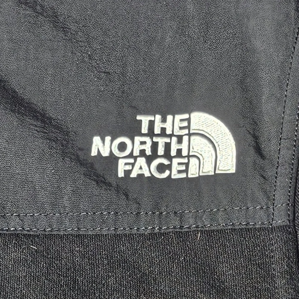 The North Face Mens Black Hybrid Button Front Fleece Hoodie Jacket Small